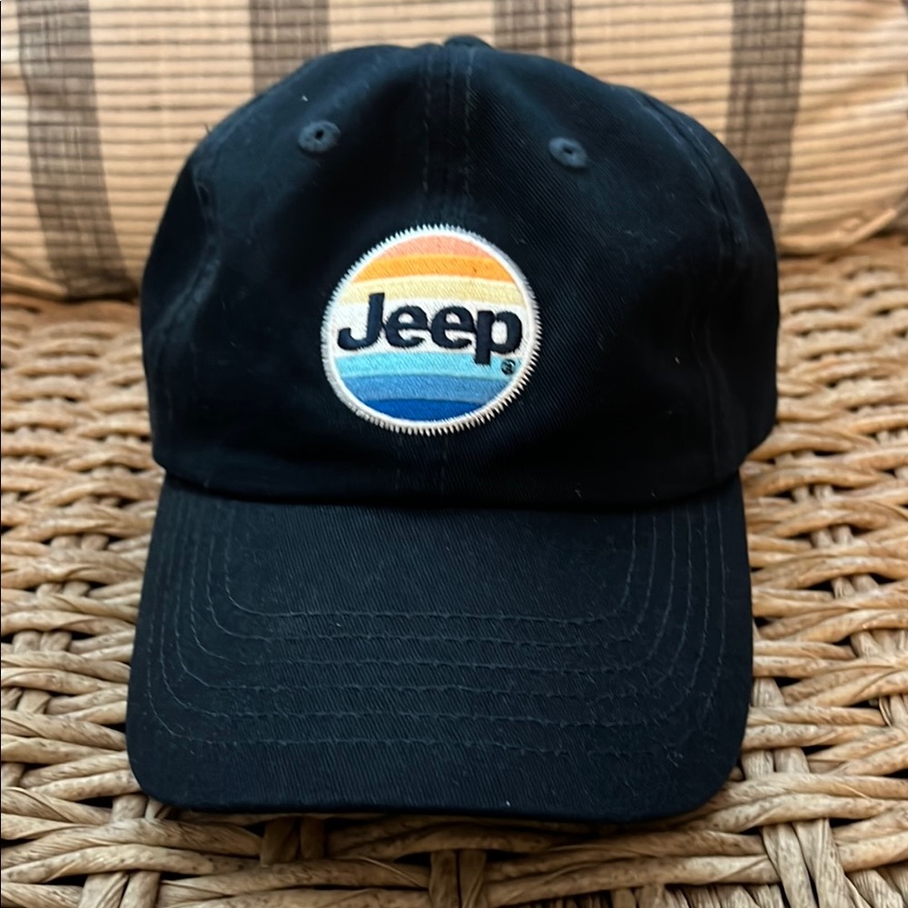 Jeep Black Hat with Multicolor Logo